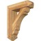 Ekena Millwork Olympic Arts and Crafts Rough Sawn Bracket w/ Offset Brace, Western Red Cedar, 6"W x 20"D x 24"H BKT0604X20X24OLY03RWR - alternate 1